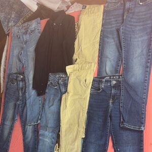 The Children's Place boys bundle Jeans - Denim and Tan slacks